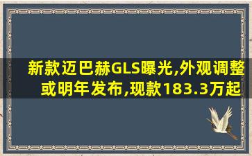 新款迈巴赫GLS曝光,外观调整或明年发布,现款183.3万起