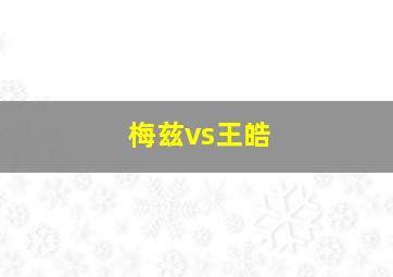 梅兹vs王皓