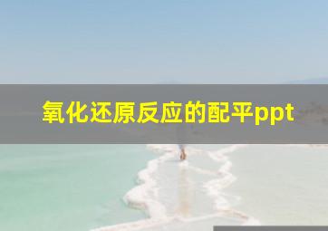 氧化还原反应的配平ppt