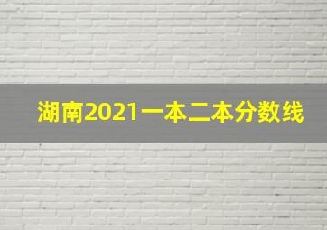 湖南2021一本二本分数线