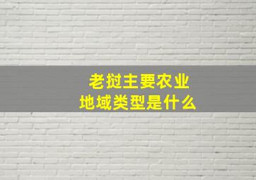 老挝主要农业地域类型是什么