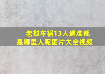 老挝车祸13人遇难都是哪里人呢图片大全视频