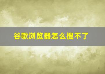 谷歌浏览器怎么搜不了