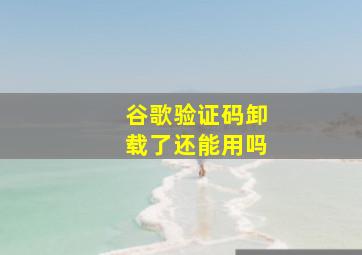 谷歌验证码卸载了还能用吗