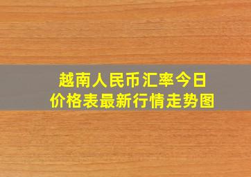 越南人民币汇率今日价格表最新行情走势图